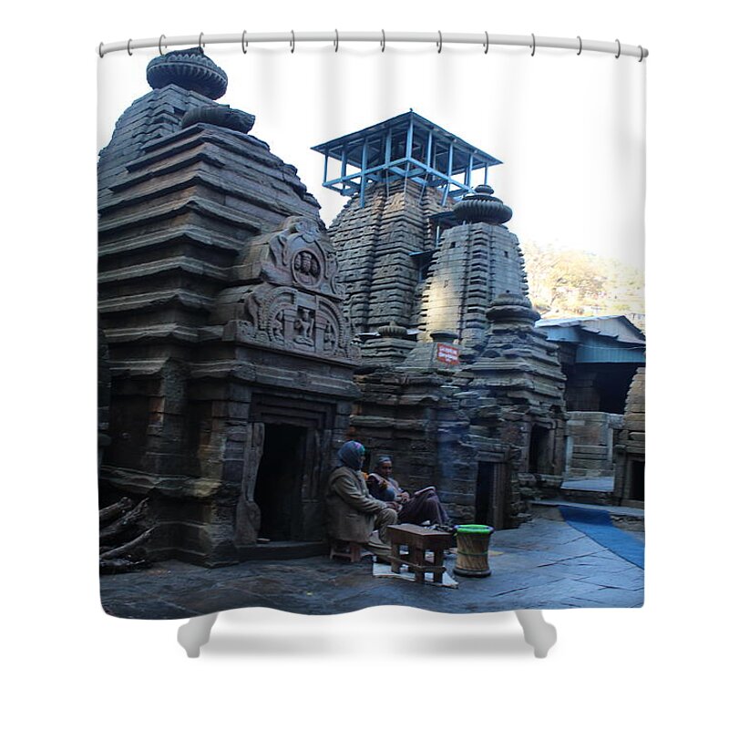 Jageshwar Shower Curtain featuring the photograph Jageshwar Temples by Jennifer Mazzucco