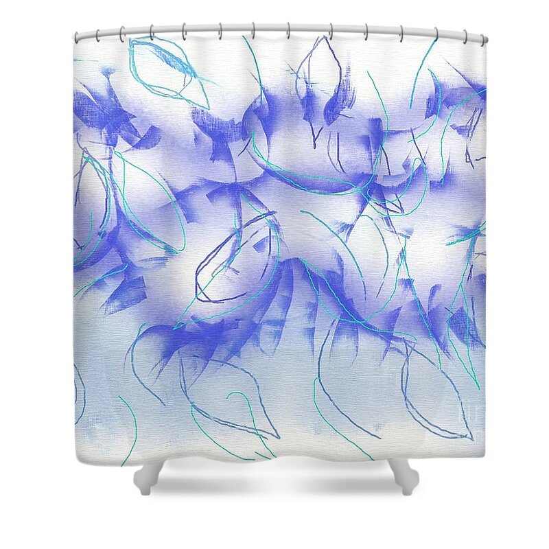 Jellyfish Shower Curtain featuring the digital art Jellyfish by Chani Demuijlder