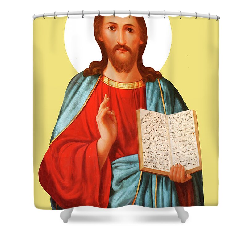 Jesus Shower Curtain featuring the photograph Jesus of Bethlehem by Munir Alawi