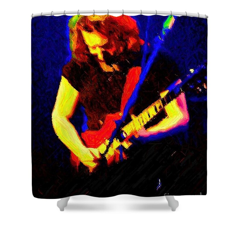 Jerry Garcia Shower Curtain featuring the photograph Stella Blue by Susan Carella