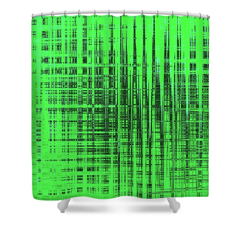Jo Jo Green Abstract #6689w2 Shower Curtain featuring the photograph Jo Jo Green Abstract #6689w2 by Tom Janca