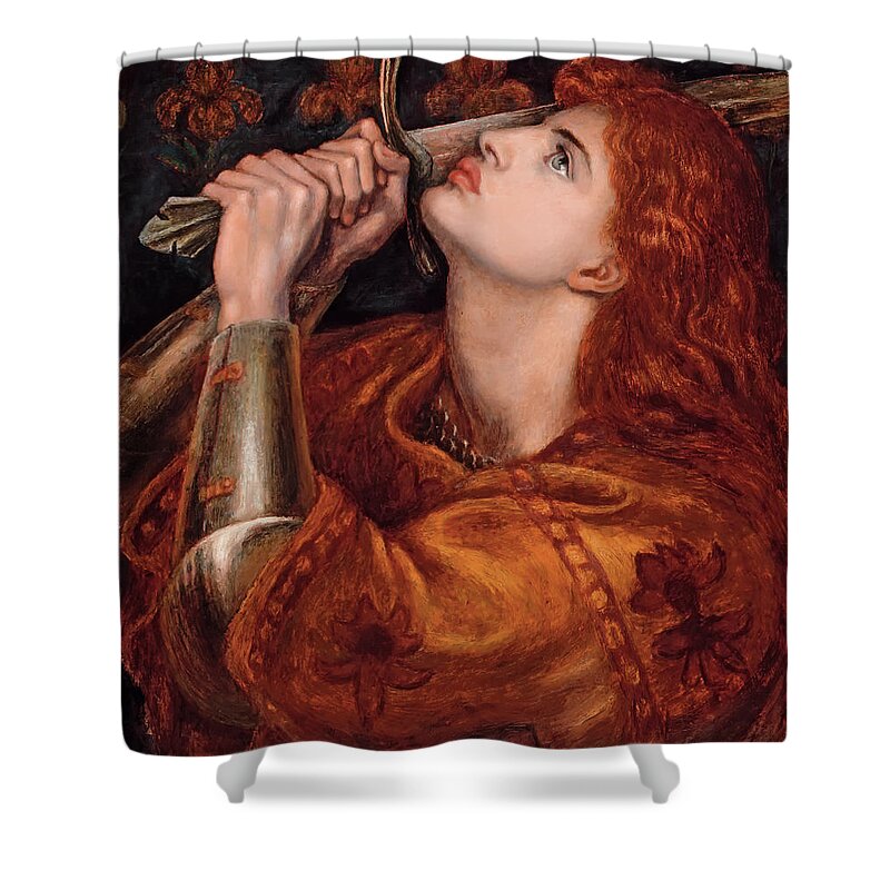 Painting Shower Curtain featuring the painting Joan Of Arc by Mountain Dreams