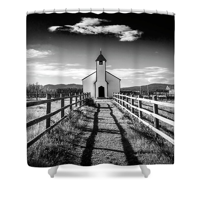 Morely Shower Curtain featuring the photograph John McDougall's Church 002 by Phil And Karen Rispin