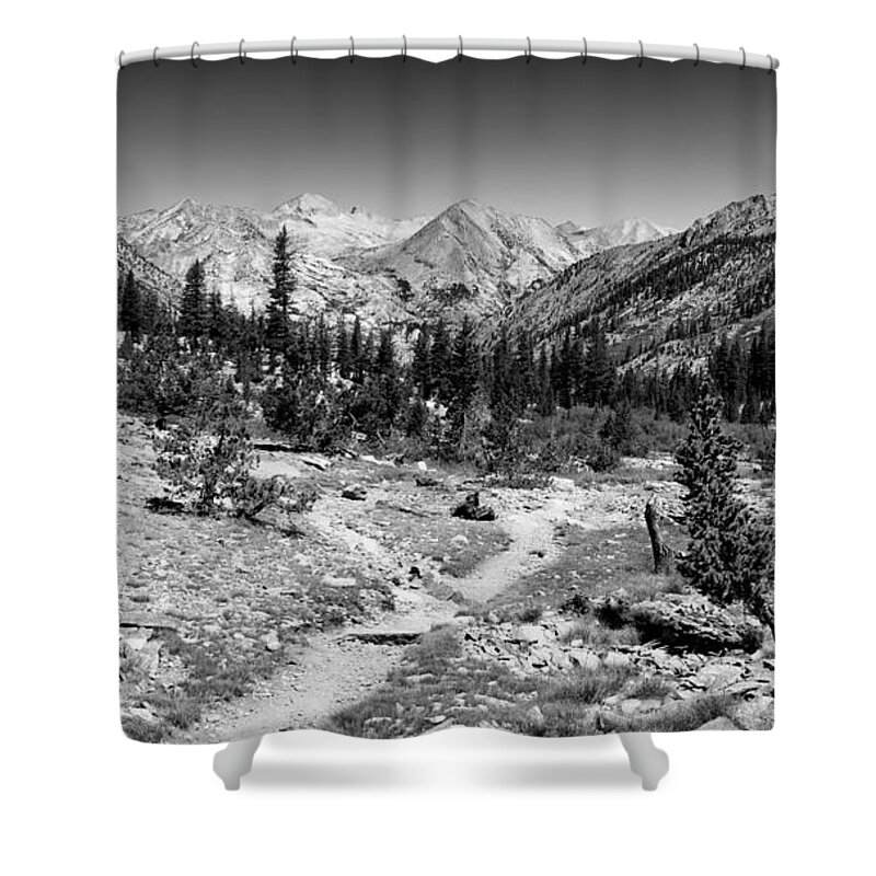 Kings Canyon Shower Curtain featuring the photograph John Muir Trail by Matt Hammerstein