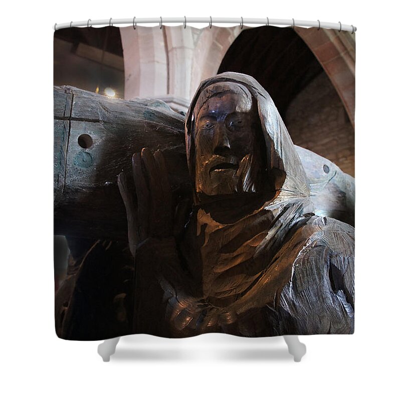Island Shower Curtain featuring the photograph Journey. Second Monk. by Elena Perelman