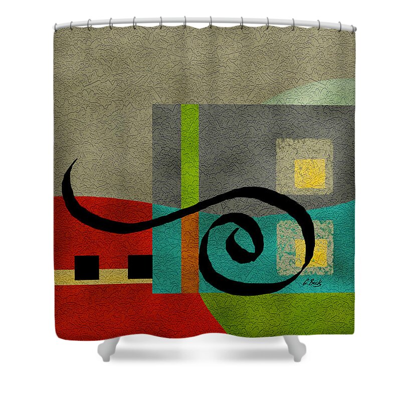 Contemporary Shower Curtain featuring the painting Joy by Gordon Beck