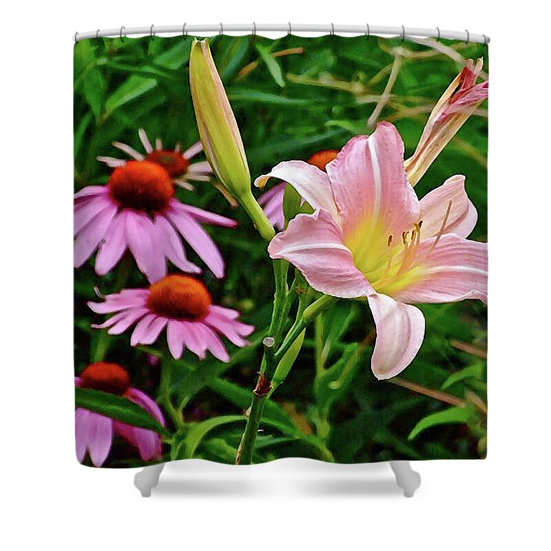 Lily Shower Curtain featuring the photograph July Lily #10 by Janis Senungetuk