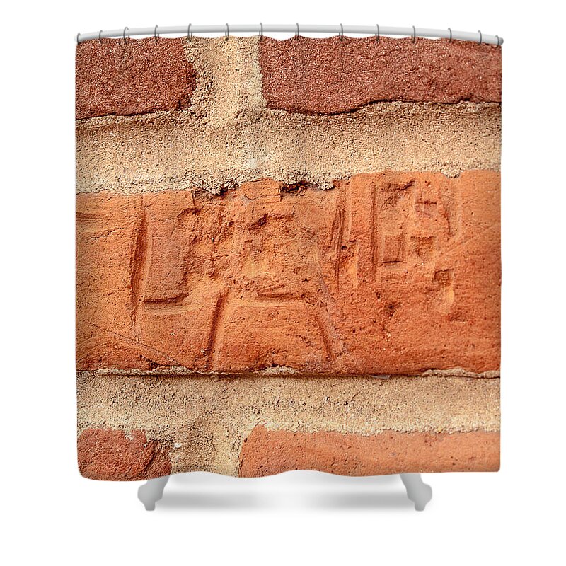 Sc State Hospital Shower Curtain featuring the photograph Just Another Brick in the Wall by Charles Hite