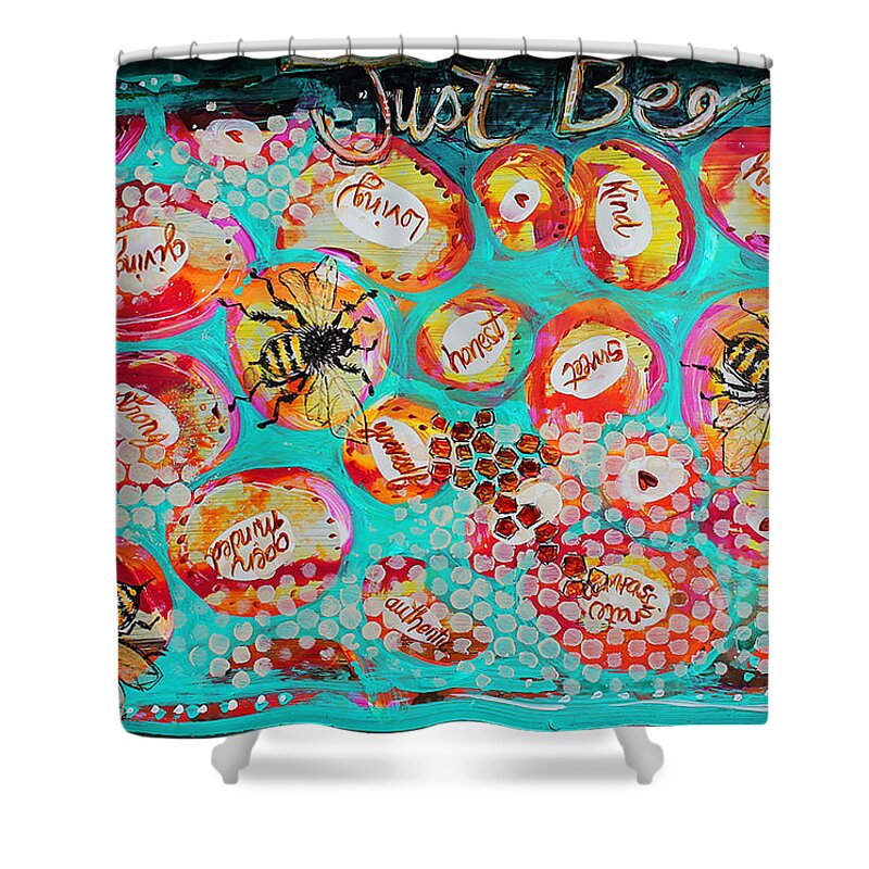 Bees Shower Curtain featuring the photograph Just Bee by DAKRI Sinclair