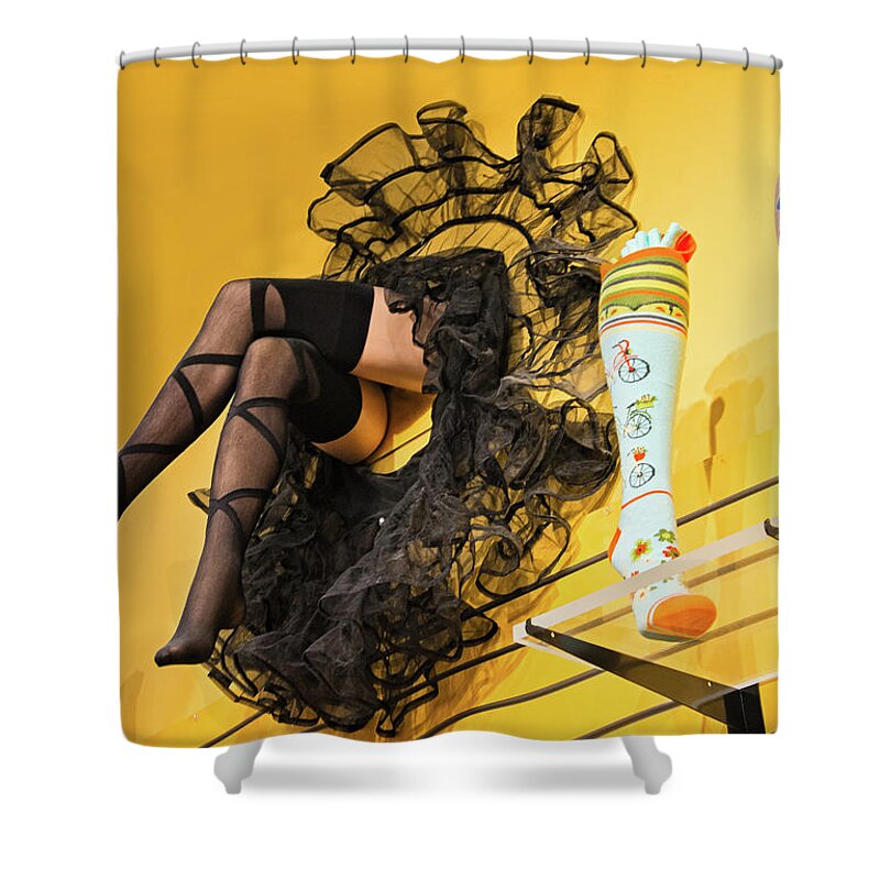 Socks Shower Curtain featuring the photograph Just Hanging at City Walk by Lynn Bauer