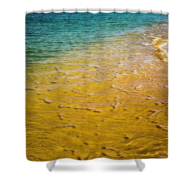 Beach Shower Curtain featuring the photograph Kaanapali Beach by Christopher Johnson