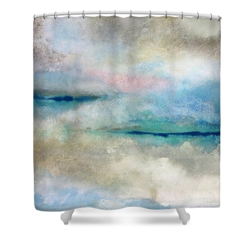 Original Watercolors Shower Curtain featuring the painting Kaleidoscope Dreams 1 by Chris Paschke