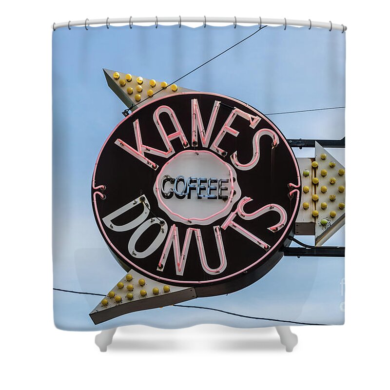 Kanes Shower Curtain featuring the photograph Kanes Donuts by Thomas Marchessault