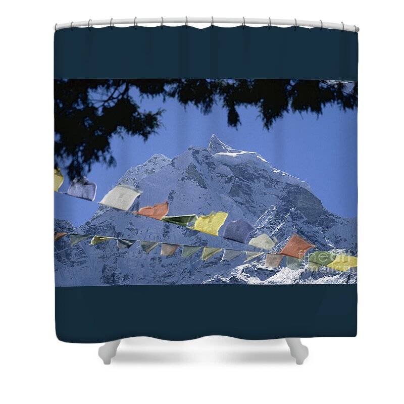 Prott Shower Curtain featuring the photograph Kang Tega Nepal by Rudi Prott