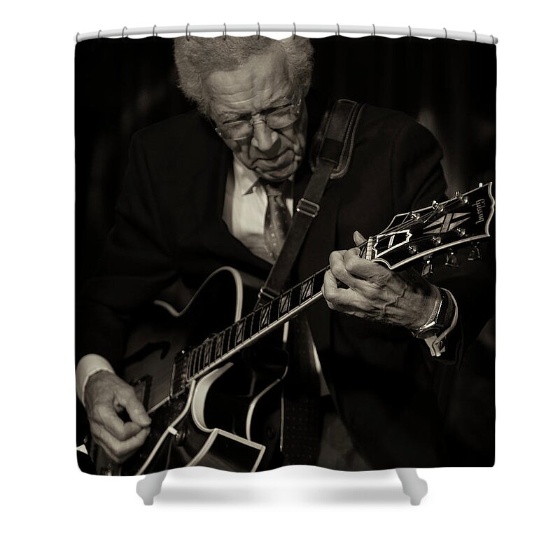 Kenny Burrell Shower Curtain featuring the photograph Kenny Burrell 3 by Christopher Cutter