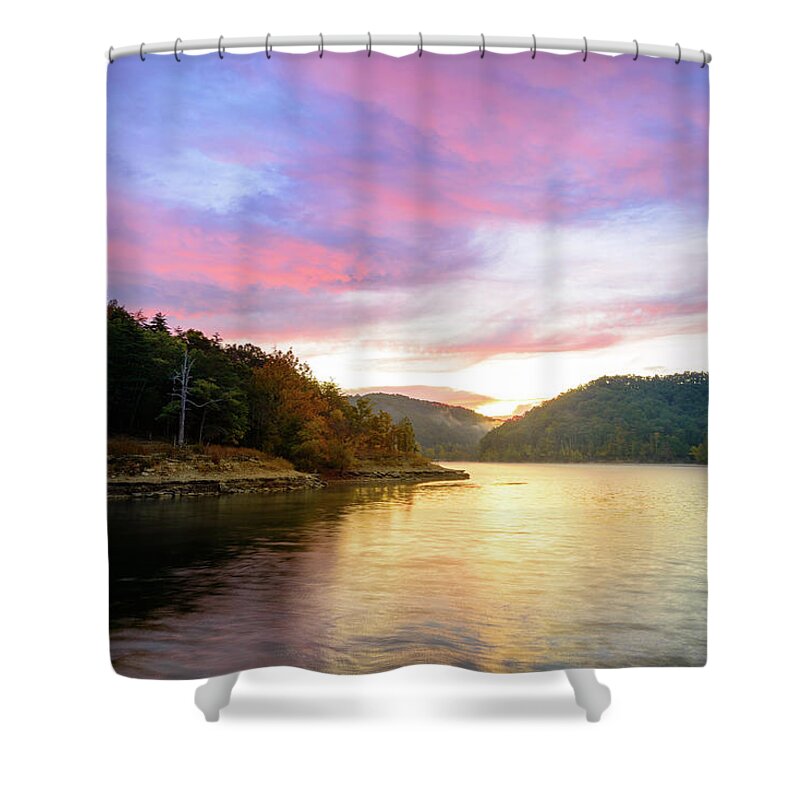 Fall Shower Curtain featuring the photograph Kentucky Gold by Michael Scott