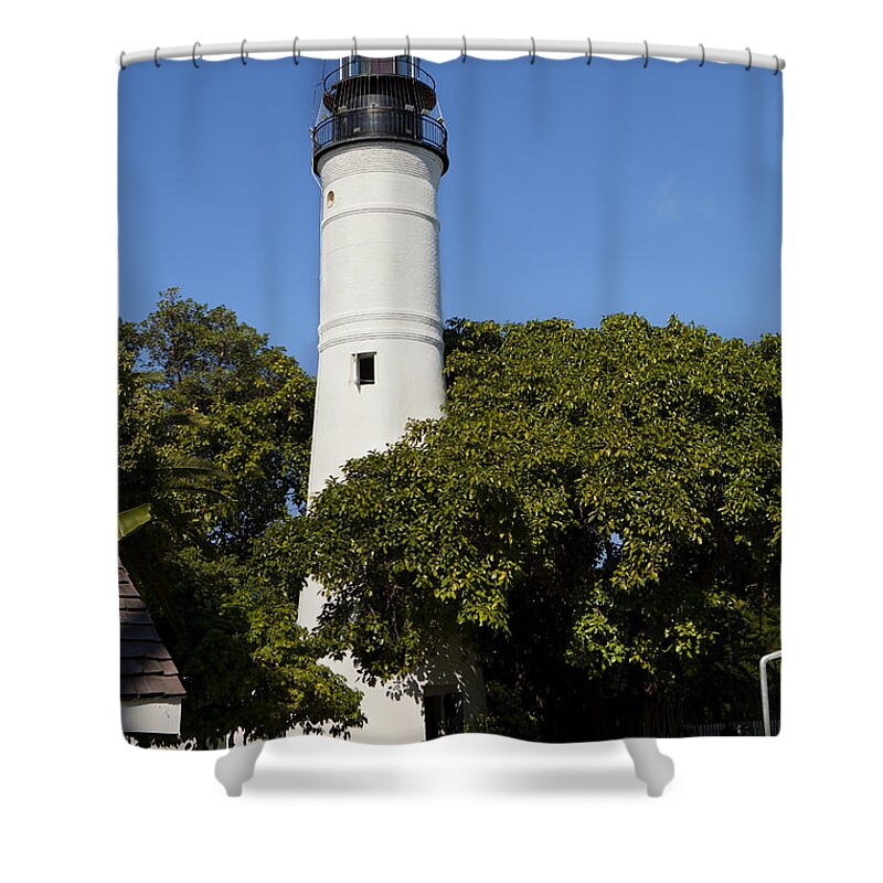 America Shower Curtain featuring the photograph Key West Lighthouse in Florida by Anthony Totah