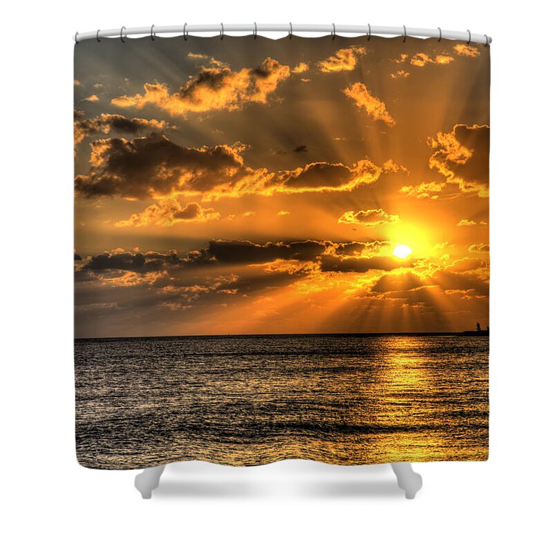 Key West Shower Curtain featuring the photograph Key West Sunset by Shawn Everhart