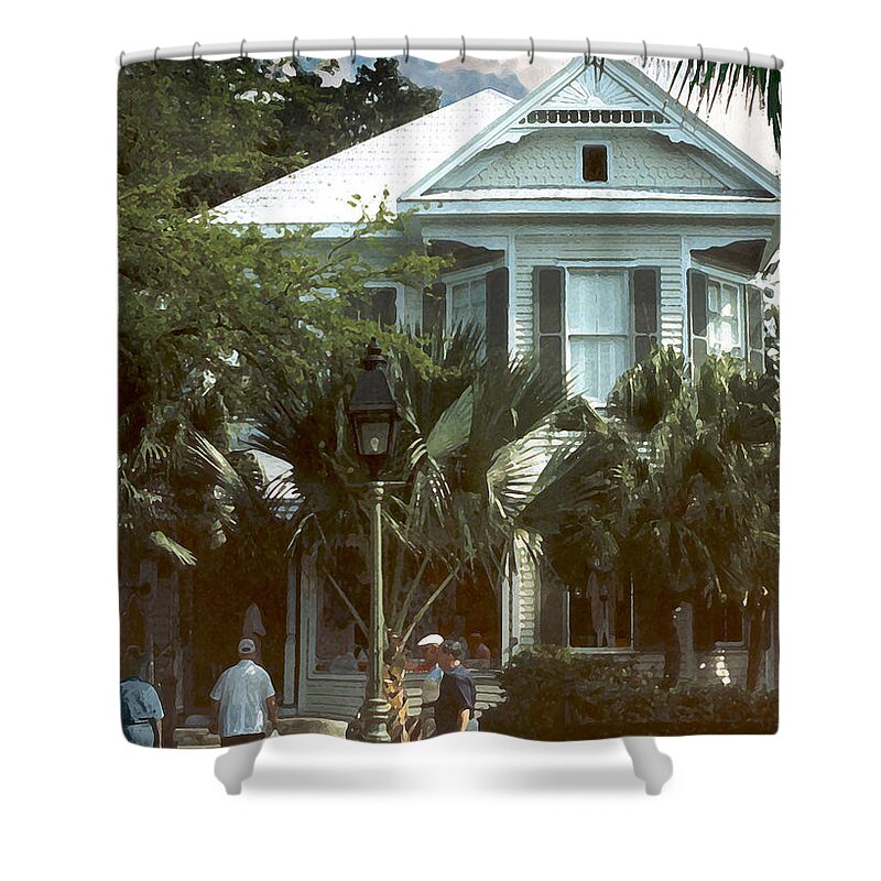 Historic Shower Curtain featuring the photograph Keywest by Steve Karol