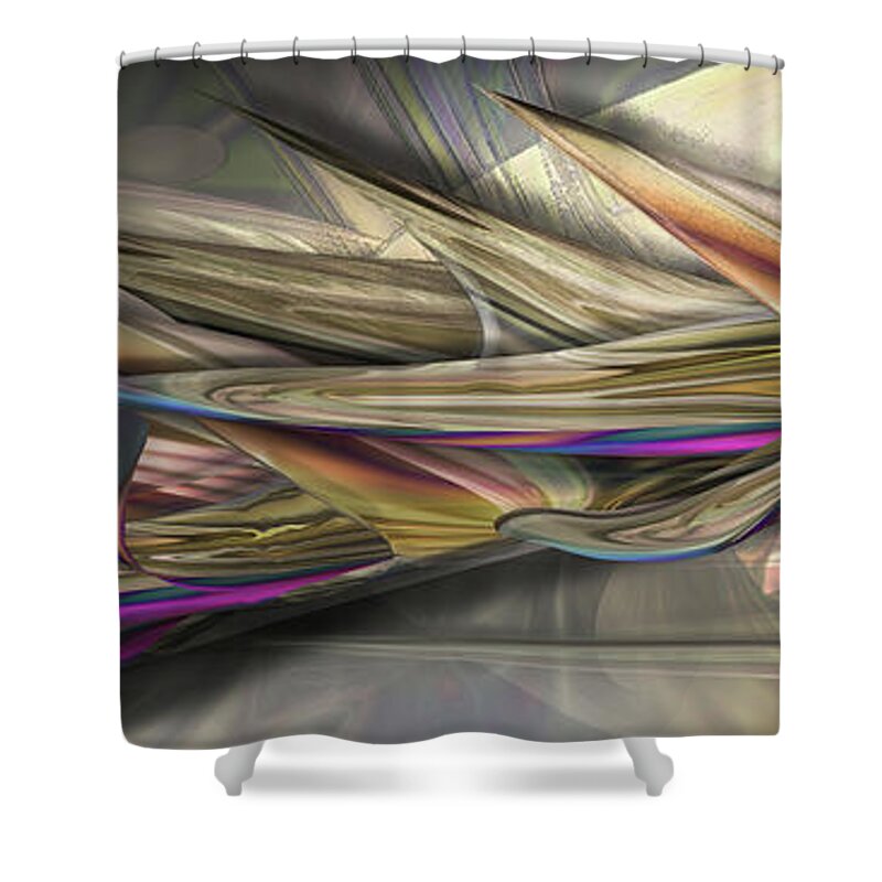 Mighty Sight Studio Shower Curtain featuring the digital art Kgb 3 by Steve Sperry