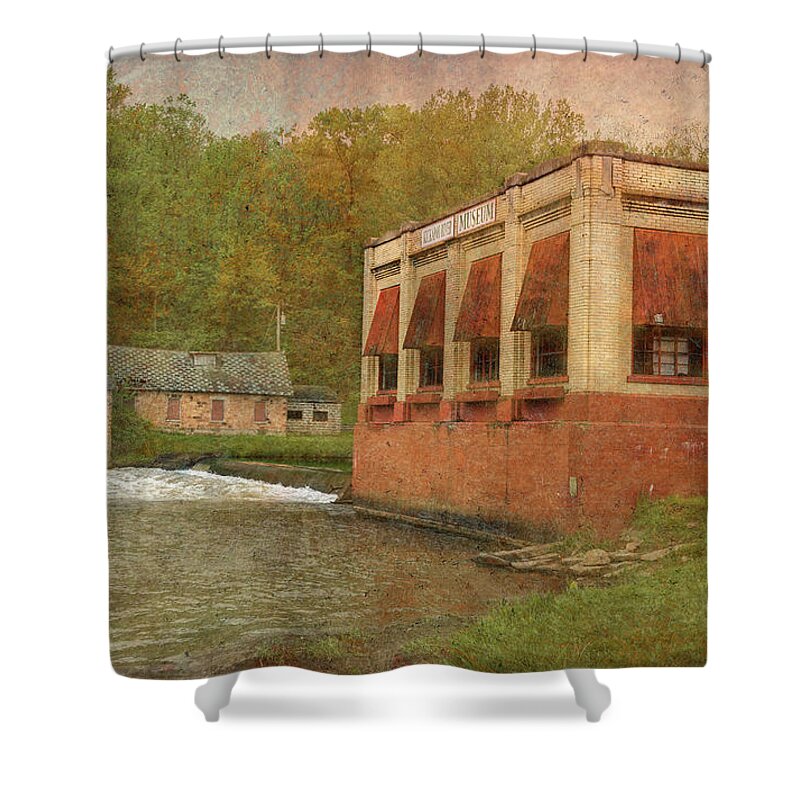 Kickapoo River Museum Shower Curtain featuring the photograph Kickapoo River Museum 2017-3 by Thomas Young