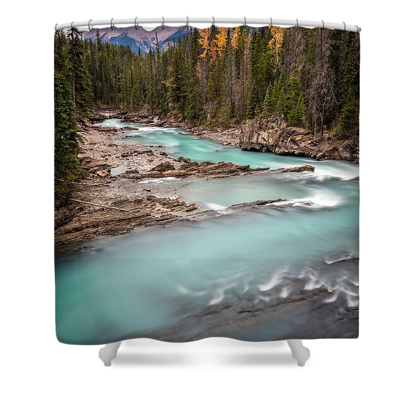 5dsr Shower Curtain featuring the photograph Kicking Horse River by Pierre Leclerc Photography