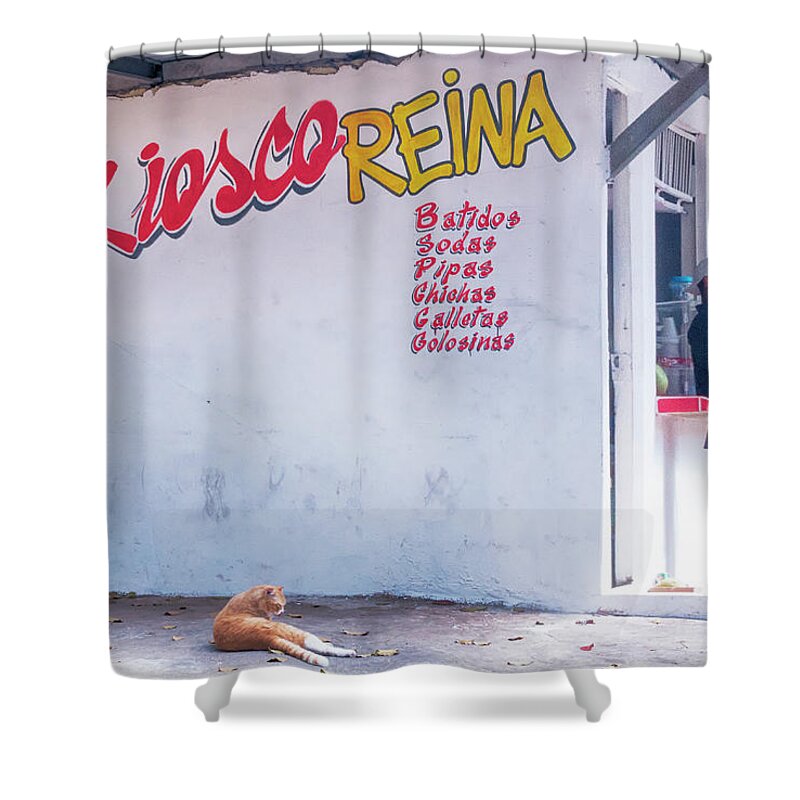 Panama City Shower Curtain featuring the photograph Kiesco Reina by Jessica Levant