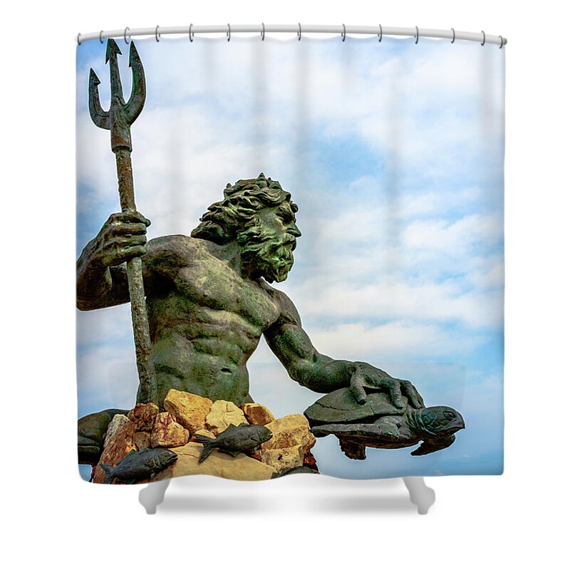 Landscape Shower Curtain featuring the photograph King Neptune by Michael Scott