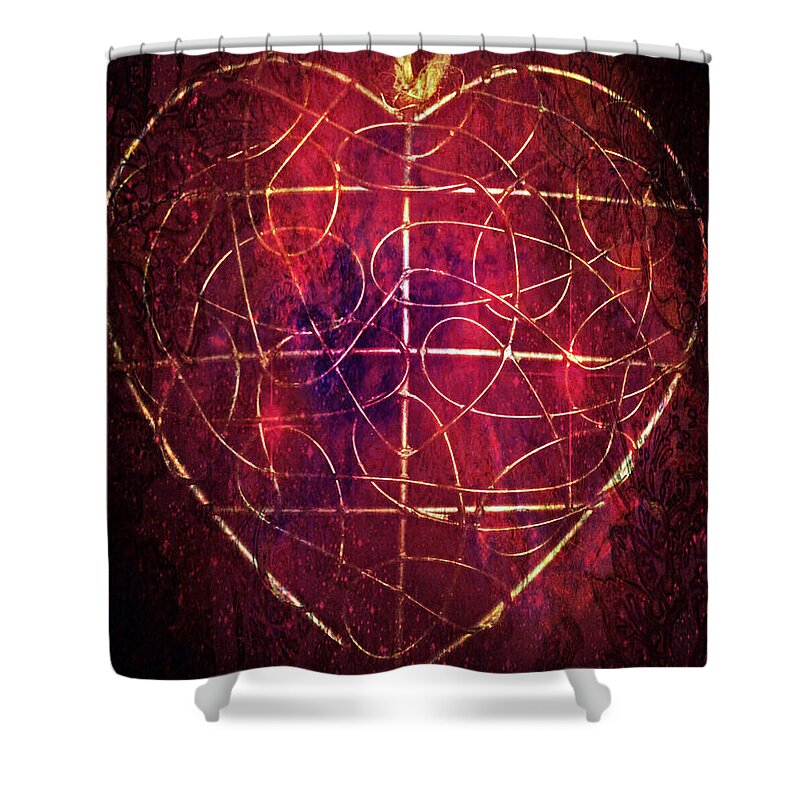 King Of Heart Shower Curtain featuring the photograph King Of Hearts by Linda Sannuti
