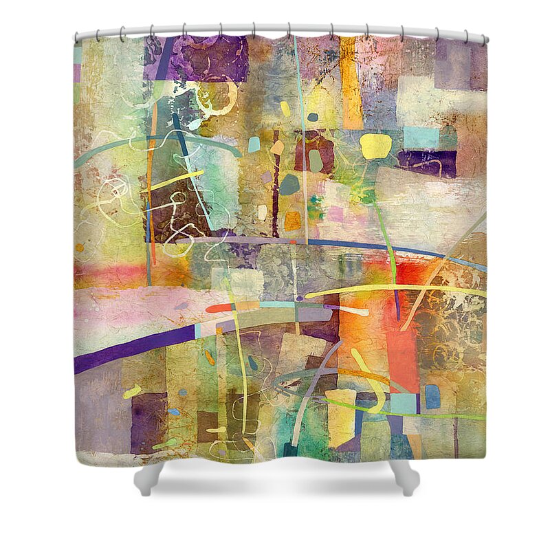 Kismet Shower Curtain featuring the painting Kismet by Hailey E Herrera