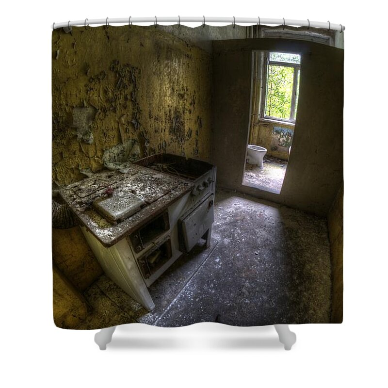 Abandoned Shower Curtain featuring the photograph Kitchen with a loo by Nathan Wright