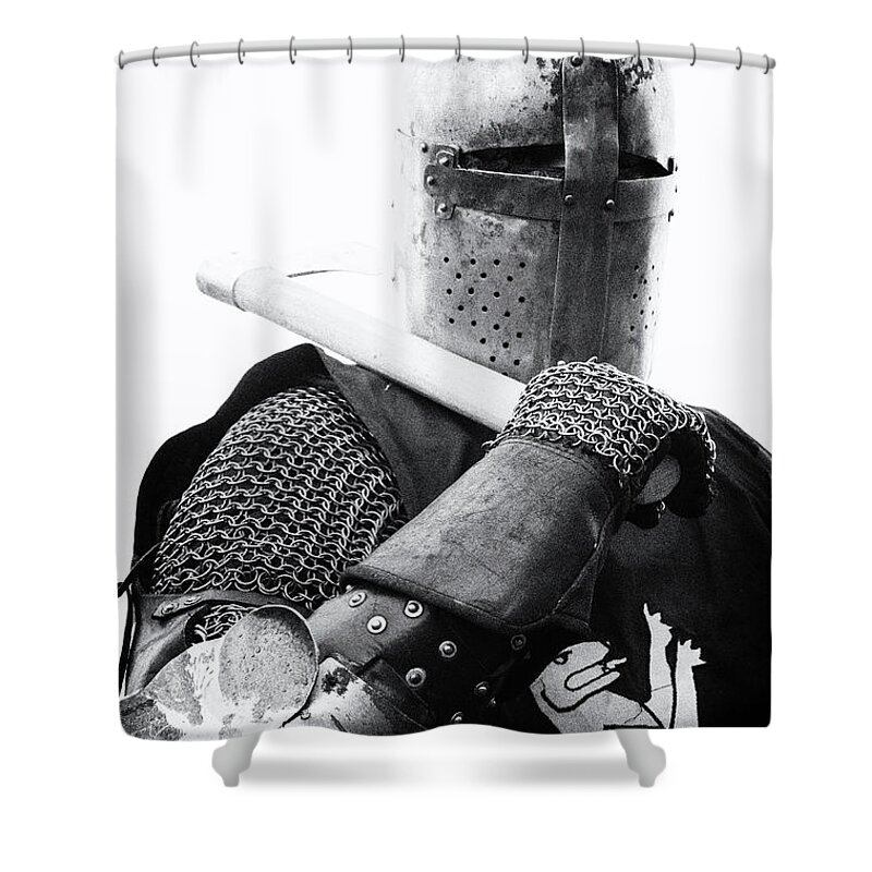 Armor Shower Curtain featuring the photograph Knights Of Old 6 by Bob Christopher