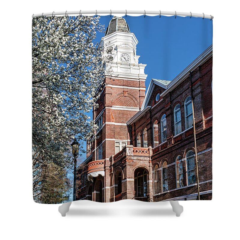 Knoxville Shower Curtain featuring the photograph Knox County Courthouse Clock Tower by Sharon Popek