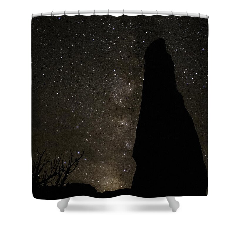 Kodachrome Shower Curtain featuring the photograph Kodachrome Basin Night Sky 2930 by Bob Neiman