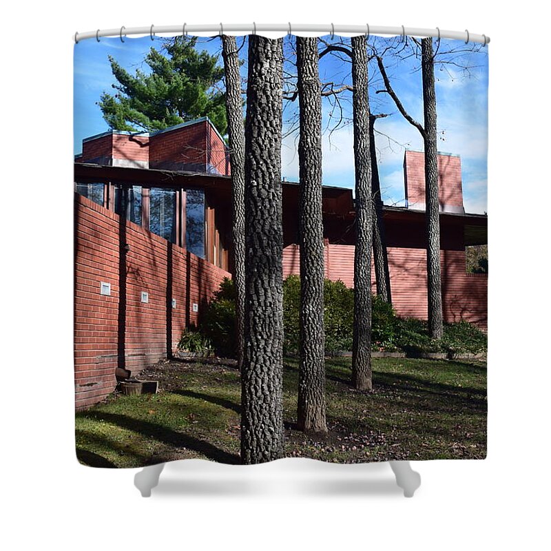 Frank Shower Curtain featuring the photograph Kraus House by Curtis Krusie