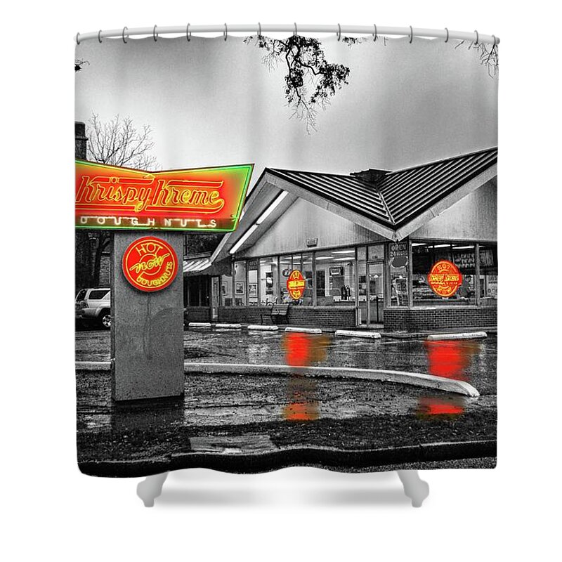 Mobile Shower Curtain featuring the photograph Krispy Kreme by Michael Thomas