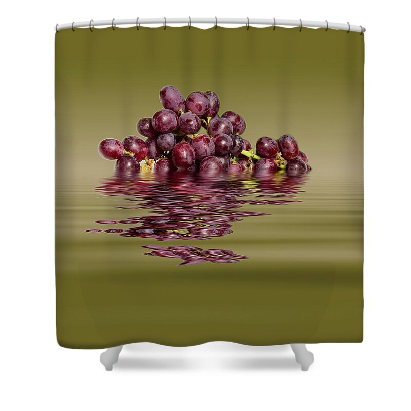 Grapes Shower Curtain featuring the photograph Krissy Gold Grapes to wine by David French