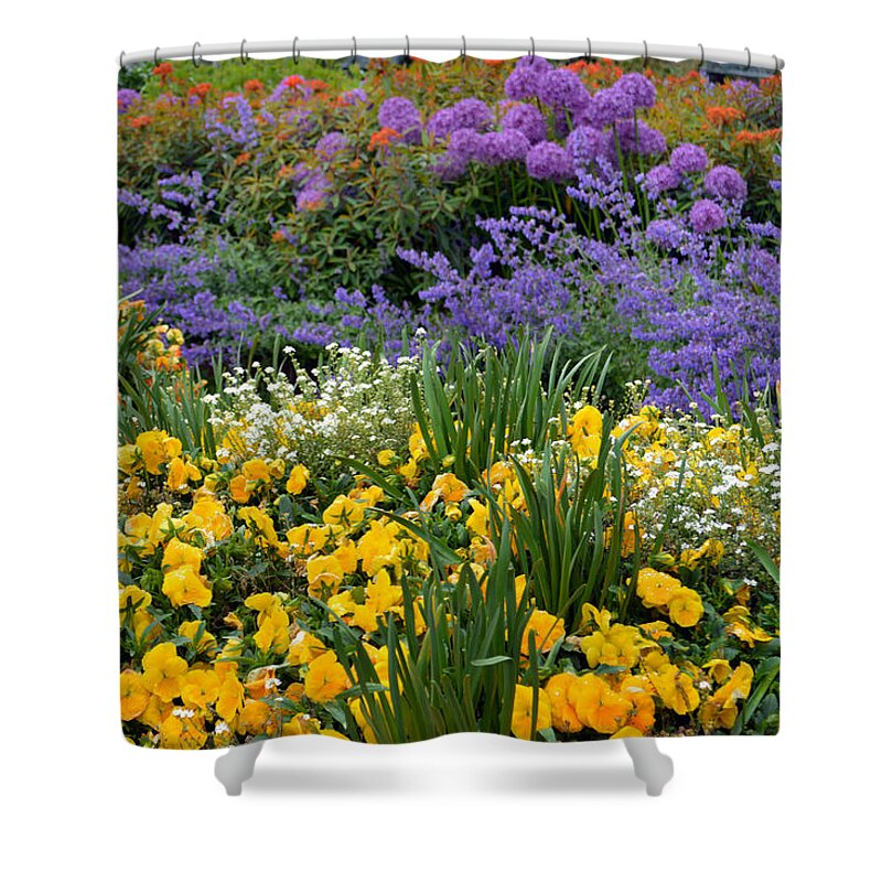Kungstradgarden Shower Curtain featuring the photograph Kungstradgarden by Terence Davis