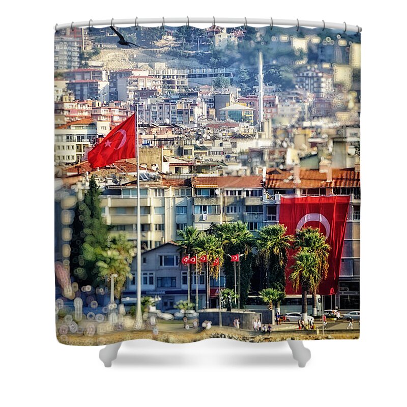 Kuşadası Shower Curtain featuring the photograph Kusadasi by HD Connelly