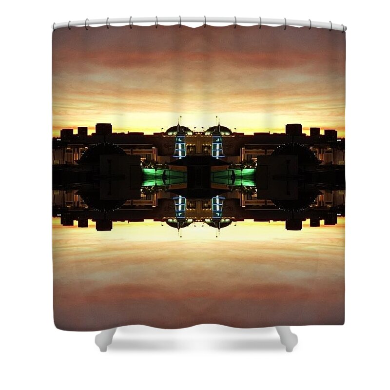 Los Angeles Shower Curtain featuring the photograph LA abstract by Petter Tangmyr