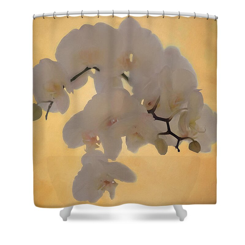Orchids Shower Curtain featuring the photograph La Dolce Vita by Kate Hannon