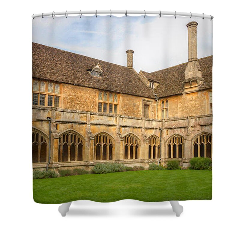 Lacock Shower Curtain featuring the photograph Lacock Abbey Cloisters 2 by Clare Bambers