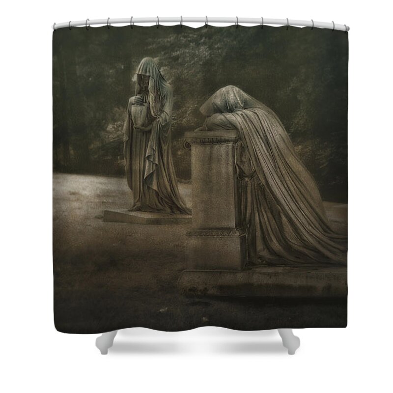 Lake View Cemetery Shower Curtains