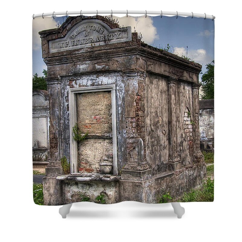 New Orleans Shower Curtain featuring the photograph Lafayette Crypt 2 by Tammy Wetzel