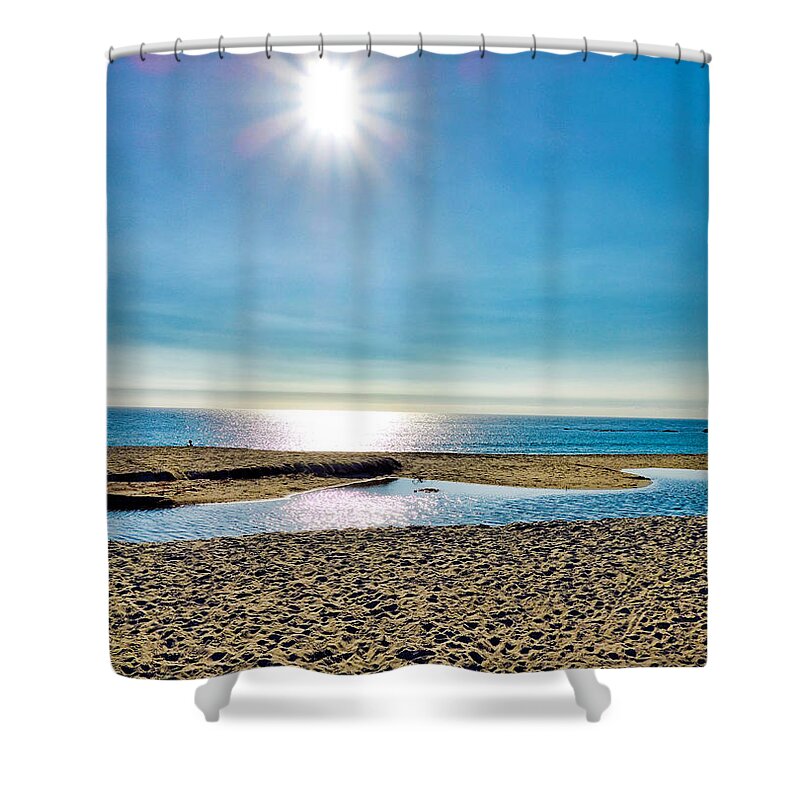 Laguna Beach Shower Curtain featuring the photograph Laguna Beach Sunset by Robert Meyers-Lussier