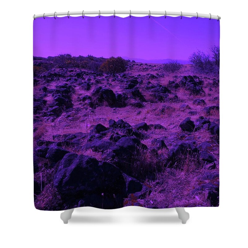Table Rock Shower Curtain featuring the photograph Laid Upon a Sacred Table by Vincent Green
