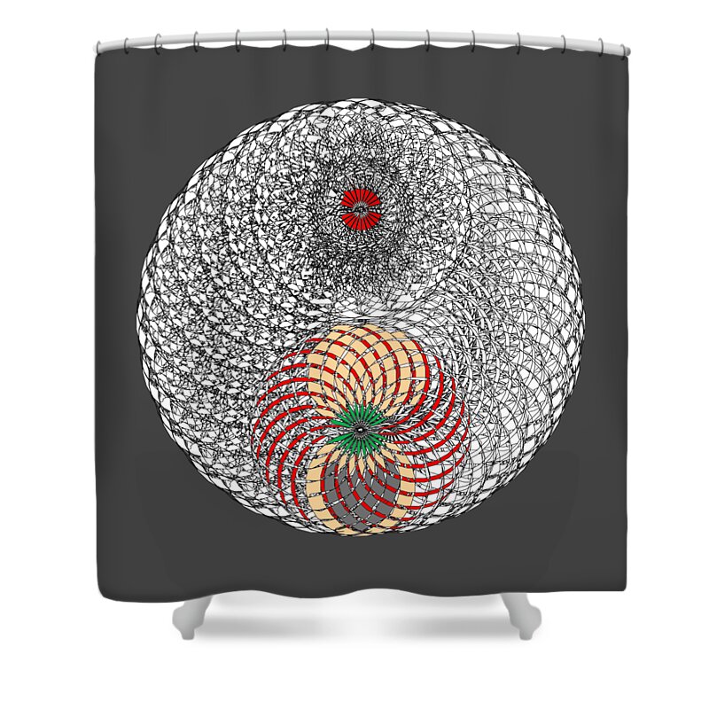 Spider Shower Curtain featuring the digital art Lair of Spider without background by Cathy Harper
