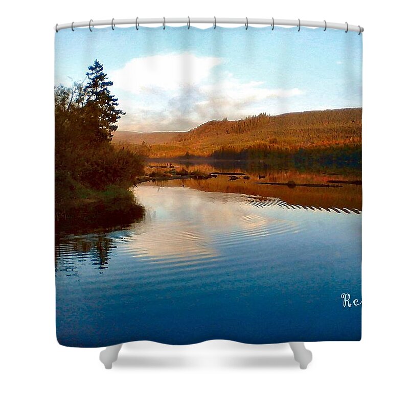 Lakes Shower Curtain featuring the photograph Lake Kapowsin Wa by A L Sadie Reneau