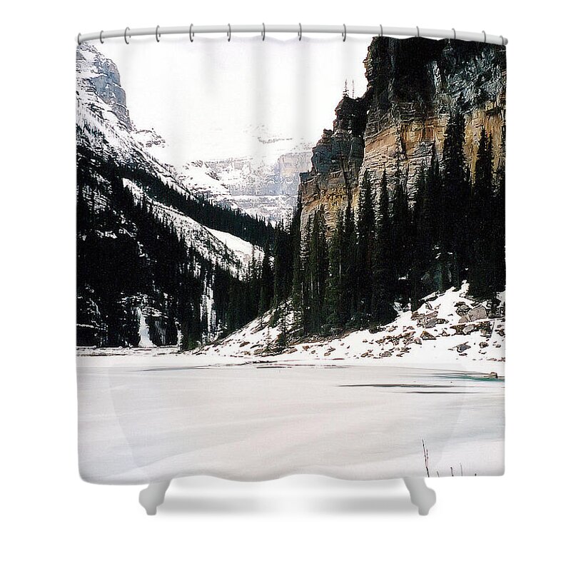 Canada Shower Curtain featuring the photograph Lake Louise Photograph by Kimberly Walker