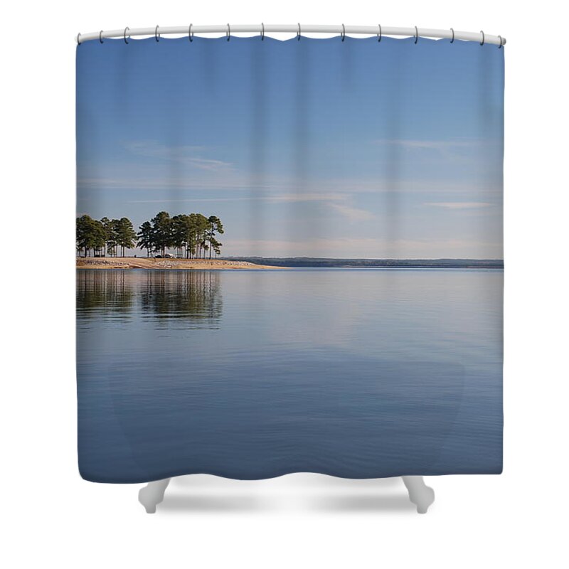 Rayburn Shower Curtain featuring the photograph Lake Sam Ratburn by Max Mullins